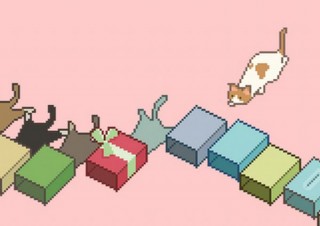 ヘッスラする猫のピクセルアート「猫ズサー」モチーフの雑貨が発売開始