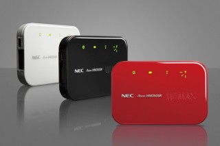NEC、連続通信最大8時間のモバイルWiMAXルータ「AtermWM3500R」