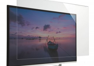 サンワサプライ、大型の液晶画面を傷や汚れから守る“フック式”の保護パネルを発売