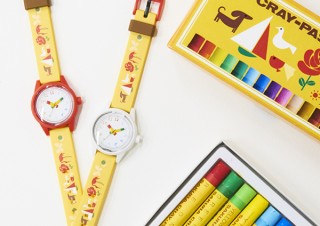 クレパス＆クーピー柄時計に電池交換不要の「ソーラートケイ」シリーズ全5種類が登場