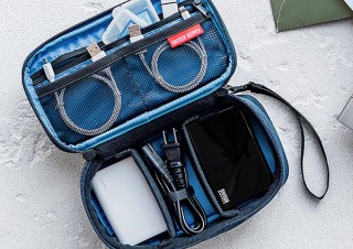 サンワサプライ、レイアウトを自由に変更できる小物収納ポーチを発売