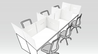 協和ダンボール、組み立て式の「デスクトップ間仕切り」を発売
