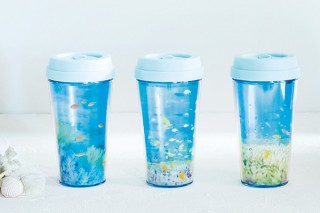 フェリシモ「海とかもめ部™」より、まるで海を閉じ込めたようなクリアボトルが登場