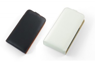 レイ・アウト、フラップタイプのGALAXY S用レザージャケットケース