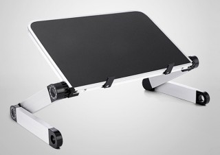 上海問屋、両サイドのボタンで簡単に高さや角度を調節できるノートPCスタンドを発売