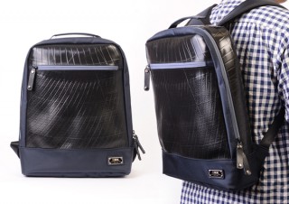 廃タイヤを使用したブランド「SEAL」より、電車内で邪魔にならない薄型ビジネスリュック登場