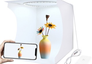 上海問屋、円形LEDライトを搭載した小型撮影ボックスを発売