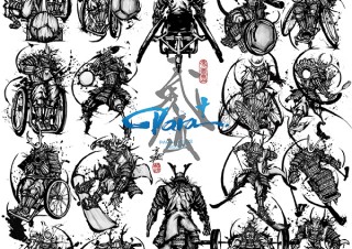 武人画師・こうじょう雅之氏がパラアスリートを描く「パラスポーツ応援プロジェクト」