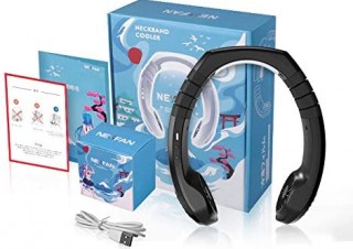 A Holdings、ヘッドセットみたいなUSB充電式ハンズフリーファンを発売