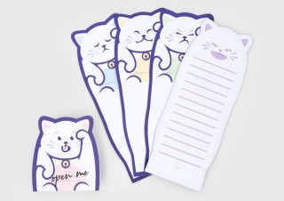 アールオーエヌ、猫の表情がかわいいメモLucky Cat Message Padsを発売