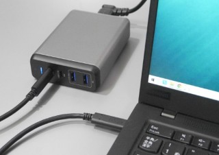 USB Type-C×2ポート、USB A×2ポートを搭載、どんなデバイスもお任せな充電器