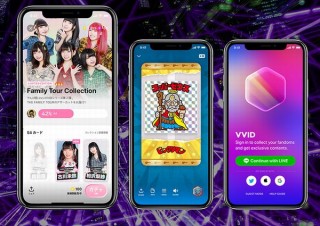 LINE、アイドルやコスプレ、アニメなどのデジタルカードをやり取りする「VVID」発表