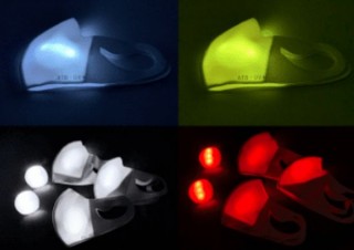ライブでペンライトの代わりにマスクが光る、LED演出デバイス「HIKARI-MASK」