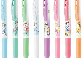 ゼブラ、ディズニープリンセスをデザインしたジェルボールペンを数量限定で発売