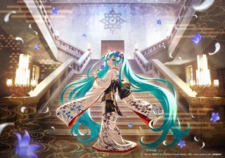 尾形光琳が秋草模様を描いた着物「冬木小袖」の修理企画に初音ミクがコラボ