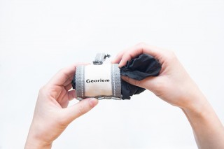 Georiem、クシャっと丸めて持ち運べるエコバッグKusha-Maruを発売