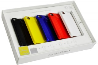 リンクス、5色をセットにしたiPhone4専用スナップ式ケース