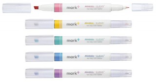 コクヨ「マークタス」に、マーカーと極細ペンを組み合わせた2ウェイカラーマーカーが登場