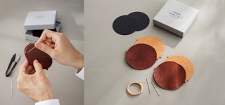 土屋鞄製造所、上質な革コースターを手作りできるホームクラフトキットを発売