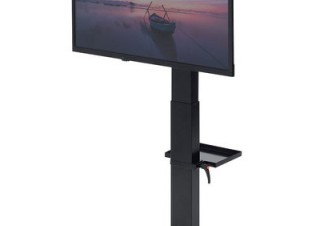 サンワサプライ、Web会議にも便利な電動昇降ディスプレイスタンド「CR-PL38BK」を発売