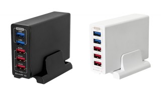 オウルテック、QC 3.0対応ポートも含む5ポート搭載の充電器「OWL-ACQ2U3S60W」を発売