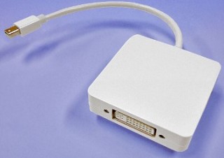 エバーグリーン、Mini DisplayPortをDVDやHDMIに変換する1999円のアダプタ