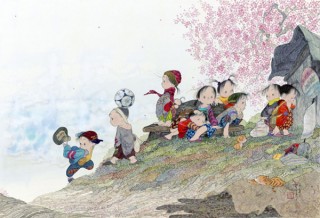 郷愁を誘う童画や儚げな女性画を手掛ける中島潔氏の絵画展「新しい風」