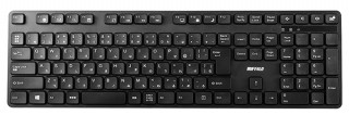 バッファロー、静音設計の2.4GHzワイヤレスキーボード「BSKBW320BK」を発売