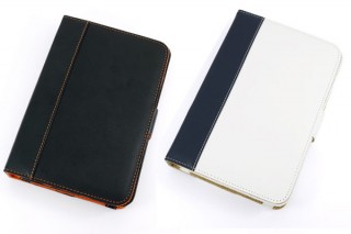 レイ・アウト、フラップタイプのGALAXY Tab用レザーケース