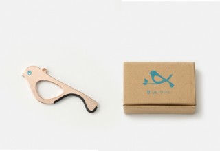 ミューテック35、タッチスクリーンに対応した非接触ツール「青い鳥のドアオープナー」を発売