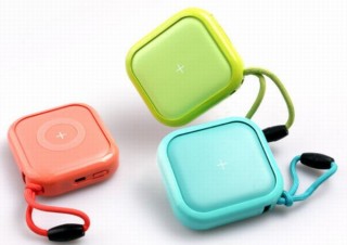 もう長方形バッテリーはつまらない！キューブ＆パステルの「ワイヤレスモバイルバッテリー」発表