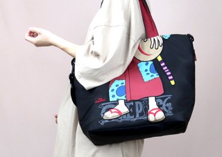 麦わら一味をオシャレにアレンジした個性派刺繍バッグ「着物ルフィ」ほか
