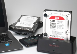 ロジテックINA、HDDやSSDを挿すだけで外付けストレージとして使えるスタンドを発売