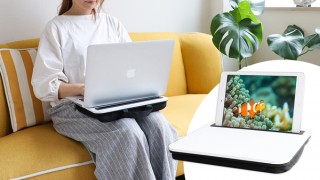 スリー・アール、ノートPCやタブレット用のスタンドとして使える膝上作業テーブルを発売