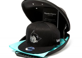 鉄腕アトムの初期モノクロをイメージした新作キャップ。オリジナルケース付きで発売開始