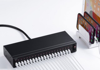 サンワサプライ、最大20台まとめて充電できるUSB充電器を発売