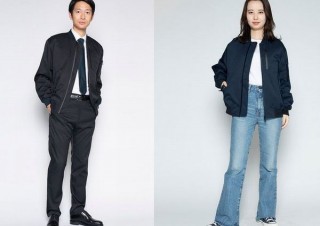 スーツに見える作業着「ワークウェアスーツ」から秋冬モデル「洗えるMA-1」登場