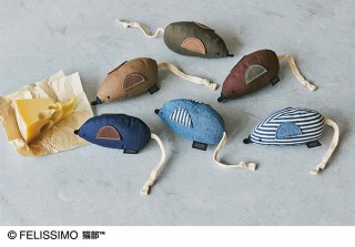 フェリシモ、デニムを使用した「古着屋さんで見つけたような 味わい深いねずみ」を発売