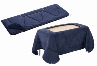 ロゴス、こたつにも寝袋にもなる大型シュラフの新製品「丸洗いやわらか こたつ布団シュラフ」