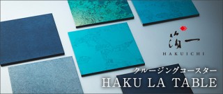 金沢箔で世界の6つの海を表現した“美しき蒼のコースター”