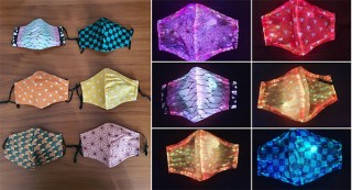 “光るマスク”に人気アニメ風の和柄を取り入れた「七色に輝く光る和柄マスク」が登場