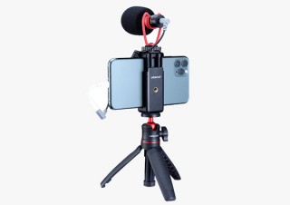 上海問屋、単一指向性マイクや伸縮型ミニ三脚をセットしたスマホ用Vlog撮影キットを発売