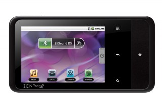 クリエイティブメディア、Android 2.1搭載プレーヤー「ZEN Touch 2」