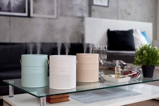 グリーンハウス、モバイルバッテリー機能を搭載した充電式ポータブル加湿器を発売