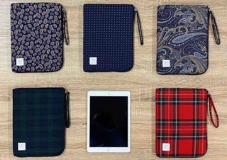 ネクタイの生地をケースに採用、個性派の「ノートPCケース」「タブレットケース」発売