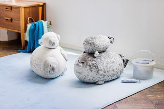 フェリシモ、ワモンアザラシのミニクッションを期間限定で販売
