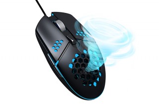 BEGALO、送風ファンを内蔵した中空ハニカム構造の有線マウス「ZERODATE G25」を発売