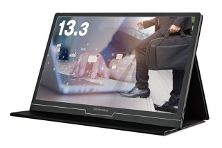 グリーンハウス、13.3型のモバイルディスプレイ「GH-LCU13A-BK」を発売