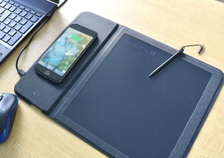 サンコー、電子メモ機能とワイヤレス充電機能を搭載した極薄マウスパッドを発売