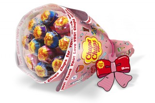 クラシエフーズ、ポップでかわいいデザインの「チュッパチャプス」フラワーブーケ